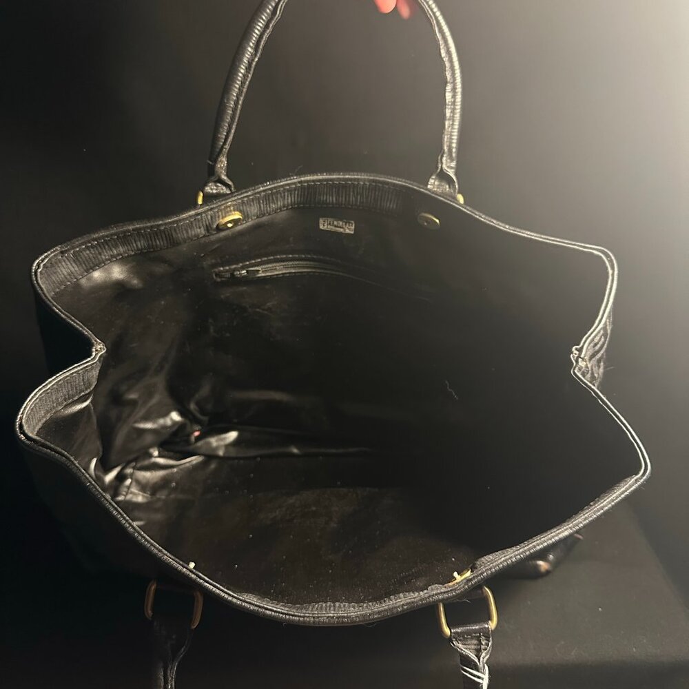 FENDI Vintage Black Zucca handbag - Picture 3 of 4